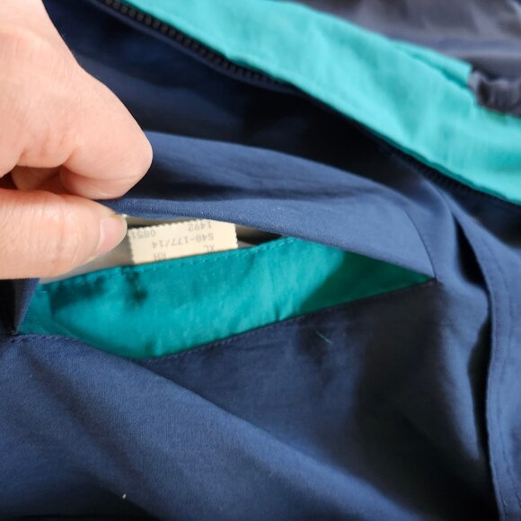 NWT Vtg 80's Crown Royal California Imperial Teal Blue Zip Jacket XL Made In USA - Picture 8 of 10